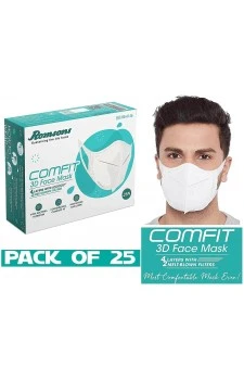 Romsons Comfit 3D Face Mask (25 Pcs Pack)