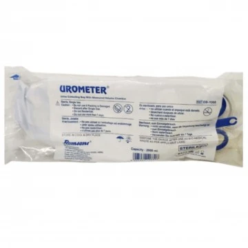 Romsons UROMETER - Urine Collection Bag With Measured Volume Chamber (Adult)