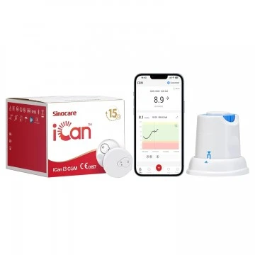 Sinocare iCan i3 CGM 15 Days Continuous Glucose Monitoring 