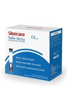 Sinocare Safe-Accu Blood Glucose 50 Test Strips
