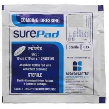 Sure Pad Combine Dressing Pad 10cm x 10cm