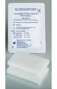 SURGISPON Absorbable Hemostatic Gelatin Sponge For Surgical Use - 1 Piece