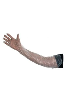 Doctor Dispsoable Long Sleeve Veterinary Gloves  - 100 Pcs Pack