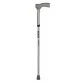 Vissco Folding Walking Stick Adjustable Height - L Shaped Handle Grip (PC 0921)