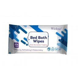 Wiclenz Bed Bath Wipes (Pack of 10 N Sanitary Bed Bath Wipes)
