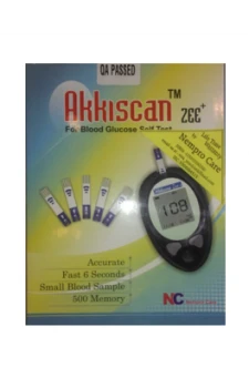 Akkiscan Blood Glucose Self Test Meter With Free 10 Strips