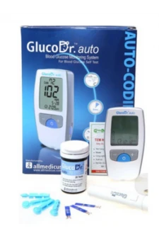 Gluco Dr. Auto Gulcometer with Free 25 Test Strips (Model : AGM 4000)