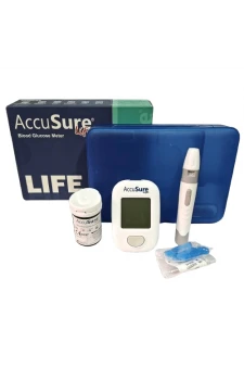 AccuSure Life Glucometer Kit With 50 Strips