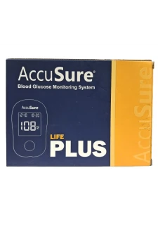 AccuSure Life Plus Glucometer Kit With 25 Strips