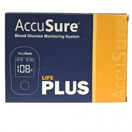 AccuSure Life Plus Glucometer Kit With 25 Strips