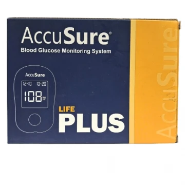 AccuSure Life Plus Glucometer Kit With 25 Strips
