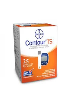 Bayer Contour TS Gulcometer Test Strips - 25 Pcs Pack