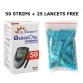 Dr. Morepen GlucoOne BG03 Blood Glucose Test Strips 50 Strips (1X50Pack) with 25 Lancets Free Dr. Morepen GlucoOne BG03 Blood Glucose Test Strips 50 Strips (1X50Pack) with 25 Lancets Free