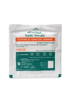 Perfect Sterile Gauze Swab 10cm x 10cm x 12ply (4 Pcs Pouch)
