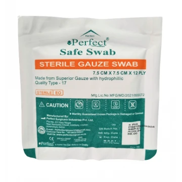 Perfect Sterile Gauze Swab 7.5cm x 7.5cm x 12ply (4 Pcs Pouch)