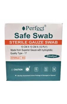 Perfect Sterile Gauze Swab 10cm x 10cm x 12ply (40 Pcs Box)
