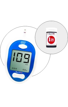 POCT Gluco Spot Glucometer Kit + Gluco Spot Strips 25's Pack (Free)