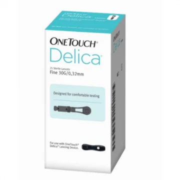 OneTouch Delica Lancets Fine 30G - 25 Lancets Box