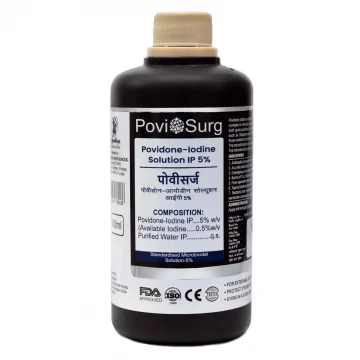 PoviSurg Povidone-Iodine Solution IP 5% (500ml)