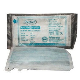 Perfect Disposable Face Mask Tie 3 Ply (Single Pack)  - 50 Pieces Box