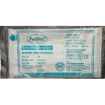 Perfect Disposable Ear Loop Face Mask  3 Ply (Single Pack)  - 50 Pieces Box